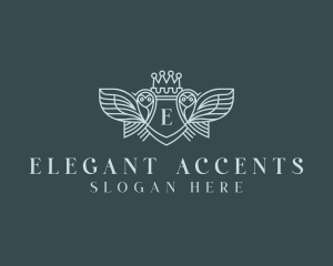 Elegant Owl Crest logo design