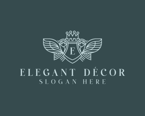 Elegant Owl Crest logo design