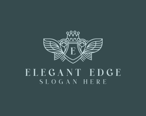 Elegant Owl Crest logo design