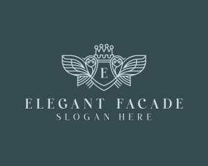 Elegant Owl Crest logo design