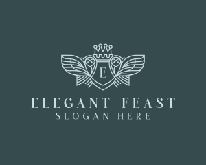 Elegant Owl Crest logo design