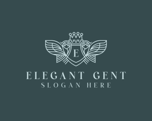 Elegant Owl Crest logo design