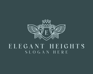 Elegant Owl Crest logo design