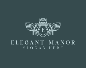 Elegant Owl Crest logo design