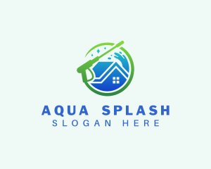 Clean Pressure Washer Splash logo design