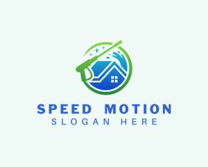 Clean Pressure Washer Splash logo design