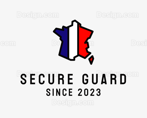 French Map Country Logo