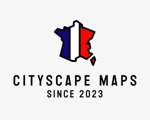 French Map Country logo design