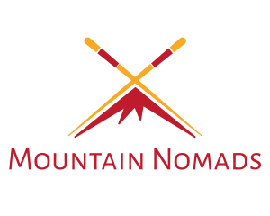 Chopsticks Mountain Peak logo design