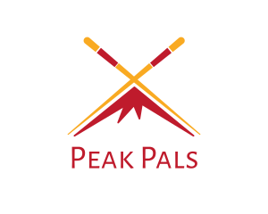 Chopsticks Mountain Peak logo design