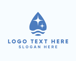Blue Water Sparkle  logo