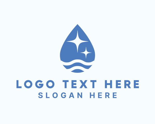 Blue logo example 2