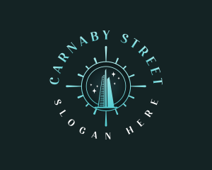 London Skyscraper Tower logo design