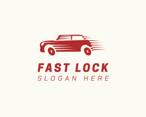 Red Fast Car logo design