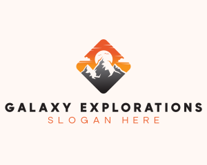 Travel Mountaineering Adventure logo design