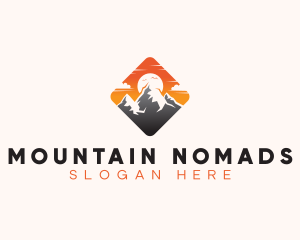 Travel Mountaineering Adventure logo design