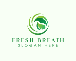 Natural Wind Leaf logo design