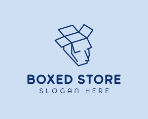 Package Box Face logo design