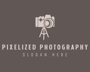 Tripod Camera Photography logo design