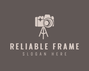 Tripod Camera Photography logo design