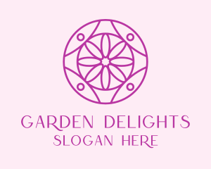 Spring Daisy Flower logo design