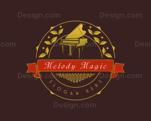 Musical Piano Recital Logo