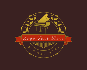 Piano - Musical Piano Recital logo design