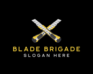 Blade Cutter Tool logo design