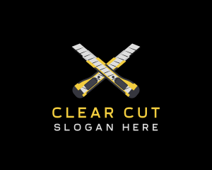 Blade Cutter Tool logo design