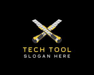 Blade Cutter Tool logo design