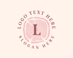 Wooden Organic Feminine Boutique Logo