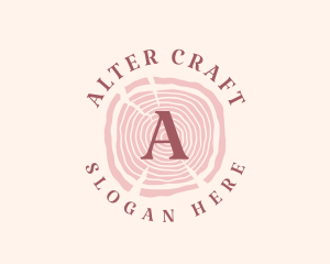 Wooden Organic Feminine Boutique logo design