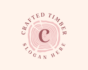 Wooden Organic Feminine Boutique logo design