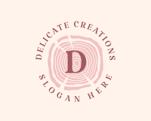 Wooden Organic Feminine Boutique logo design