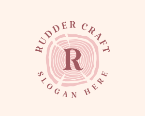 Wooden Organic Feminine Boutique logo design