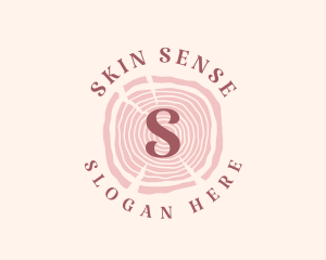 Wooden Organic Feminine Boutique logo design