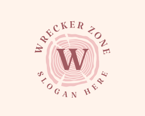 Wooden Organic Feminine Boutique logo design