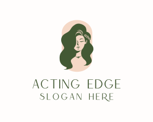 Organic Woman Beauty Babe logo design