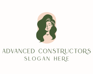 Organic Woman Beauty Babe logo design