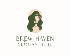 Organic Woman Beauty Babe logo design