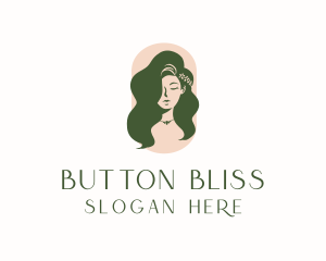 Organic Woman Beauty Babe logo design