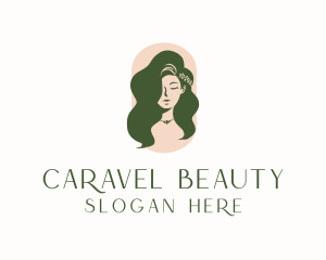 Organic Woman Beauty Babe logo design