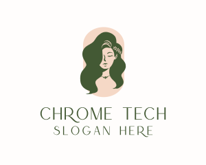 Organic Woman Beauty Babe logo design