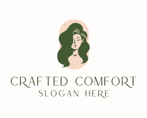 Organic Woman Beauty Babe logo design