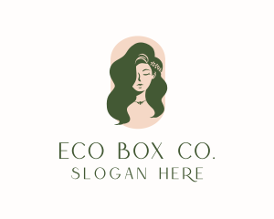 Organic Woman Beauty Babe logo design