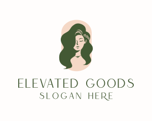 Organic Woman Beauty Babe logo design