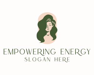 Organic Woman Beauty Babe logo design