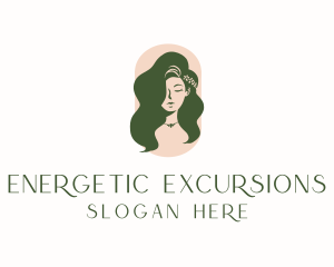 Organic Woman Beauty Babe logo design