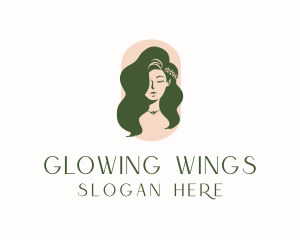 Organic Woman Beauty Babe logo design