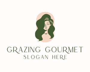 Organic Woman Beauty Babe logo design